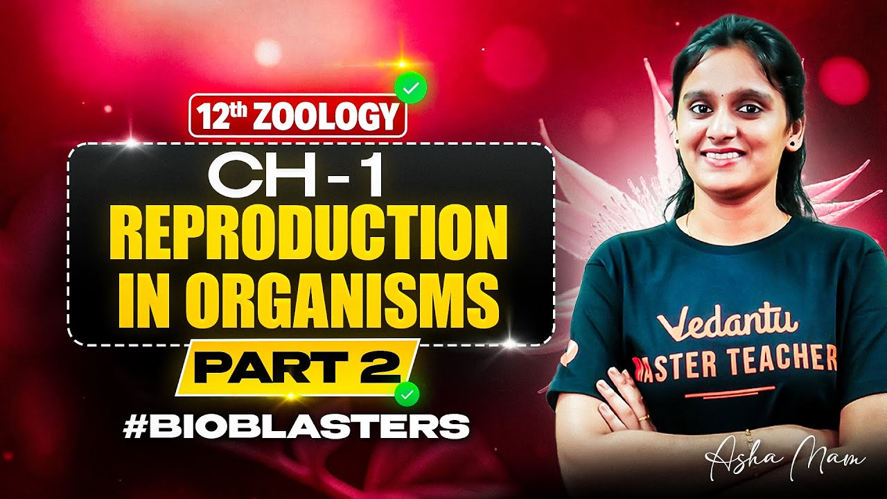 12th Zoology | Ch 1 Reproduction in Organisms Part 2 | State Board | Asha Ma'am