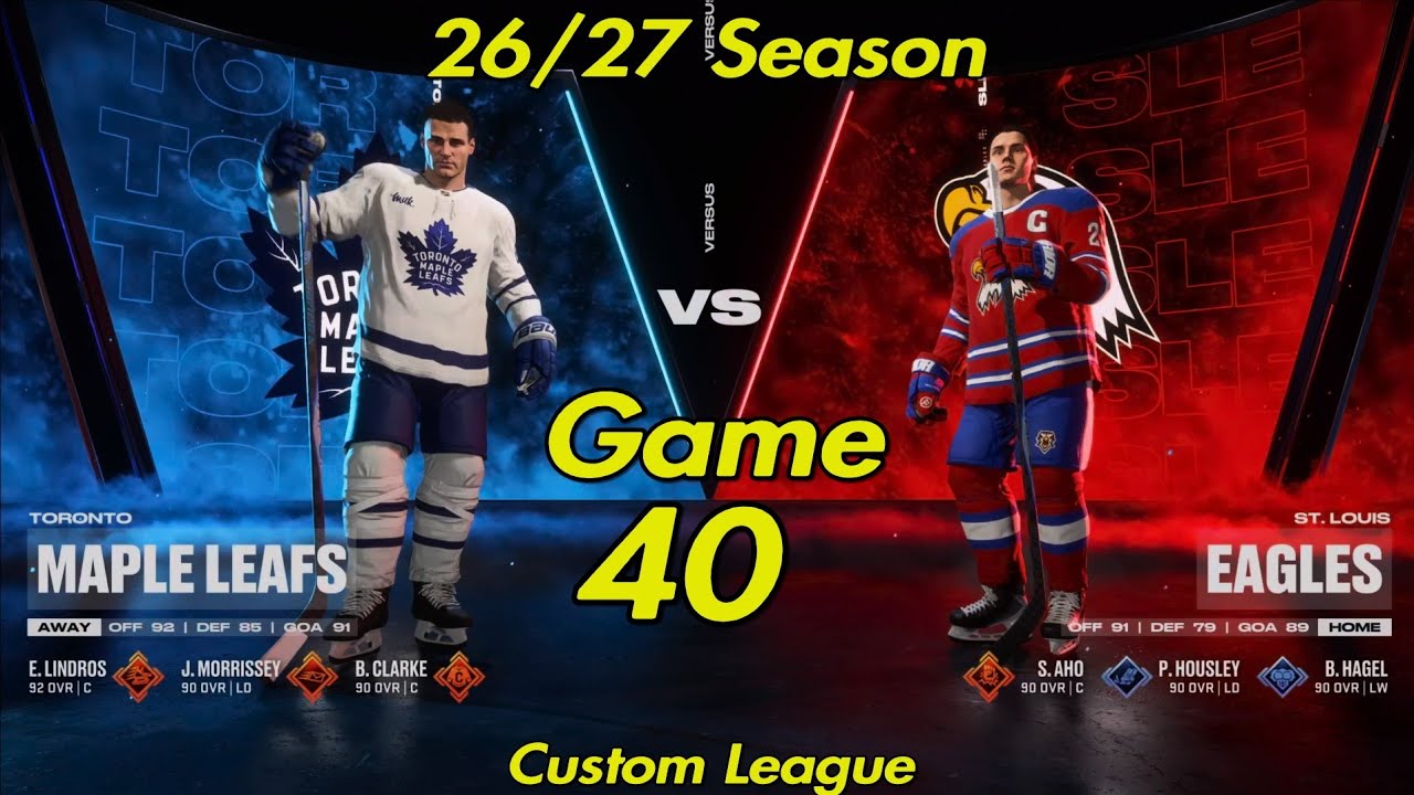 NHL26  26/27 Season Game 40