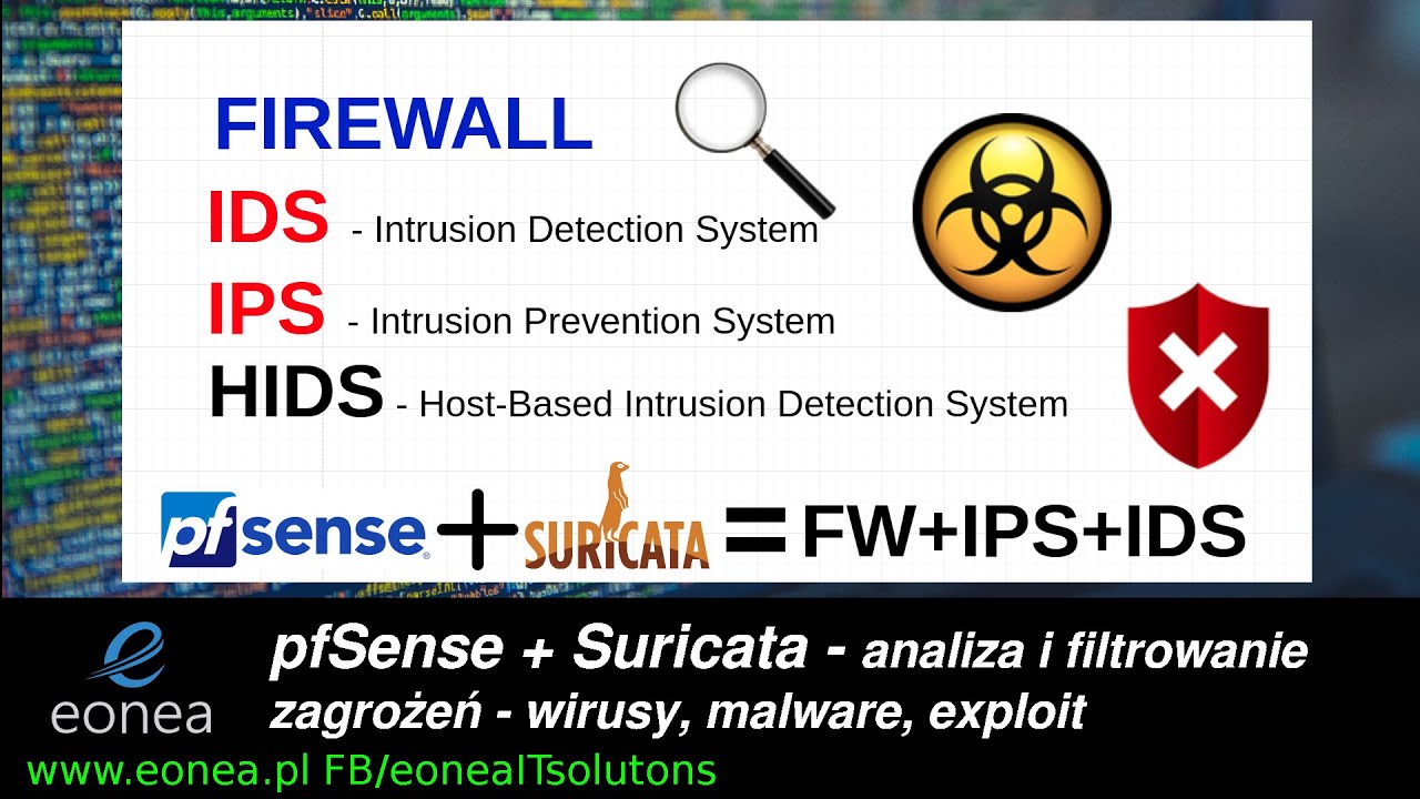 Filtrowanie zagrożeń z Internetu - pfSense + Suricata