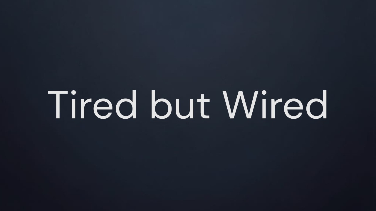 Brown Noise for Tired but Wired Nights 2 Hours