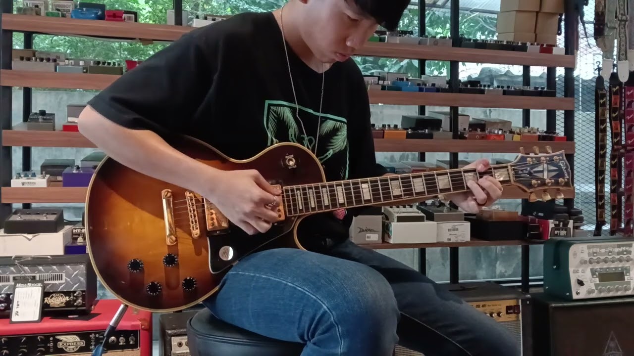 Gibson Lespaul Custom Honey Burst 1988 all Original Tim Shaw  
