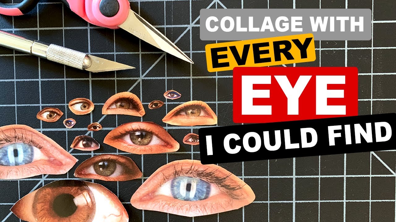 Surreal Collage With EVERY EYE I COULD FIND