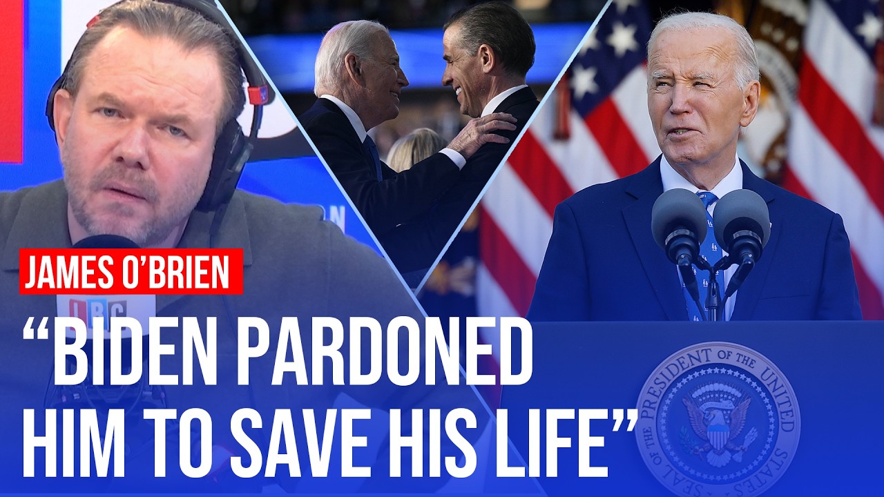 'My heart sank': James O'Brien reacts to Joe Biden pardoning his son | LBC