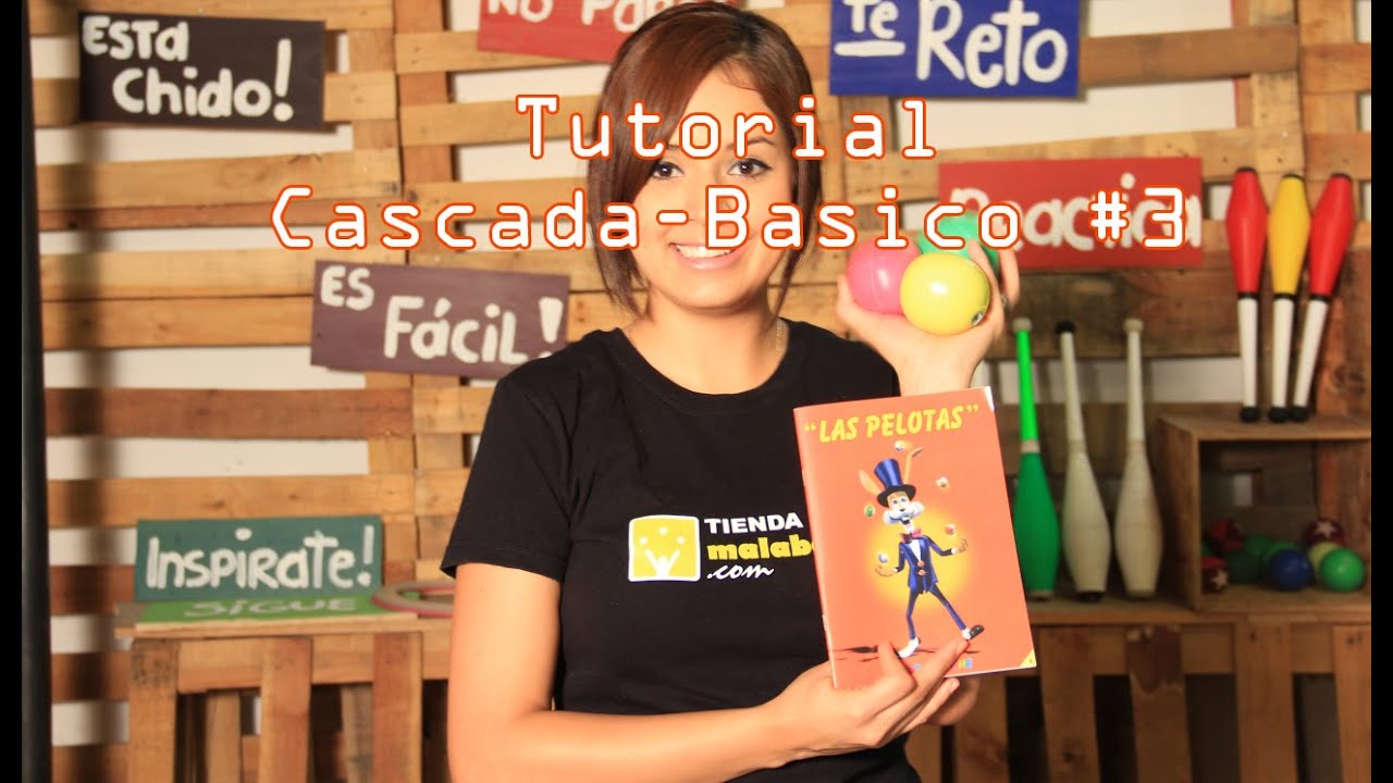 Tutorial como hacer malabares 3 pelotas- Cascada Básico - 3