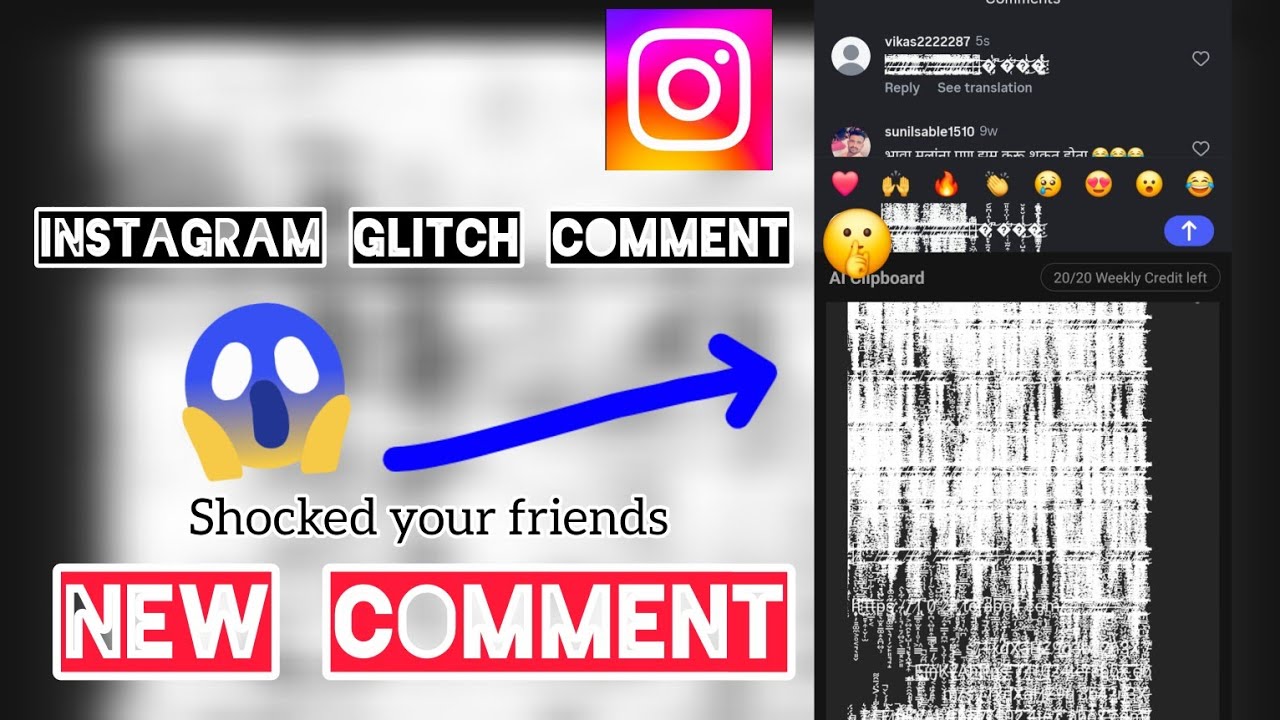 Instagram new comment glitch ||comment glitch instagram ||instagram comment new trick