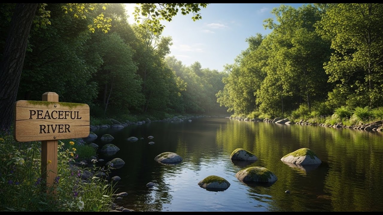 Flowing River Ambience 🌊 Peaceful Sound for Meditation, Focus, and Deep Relaxation #914