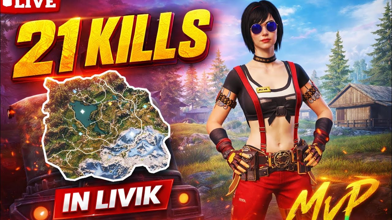 21 KILLS SOLO RUSH 🔥 Livik Map Domination | BGMI