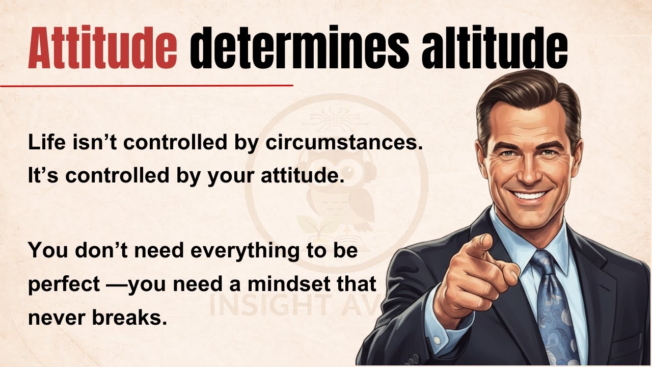 Attitude Determines Altitude | Learn English Through Motivational Lessons | Positive Mindset ✅