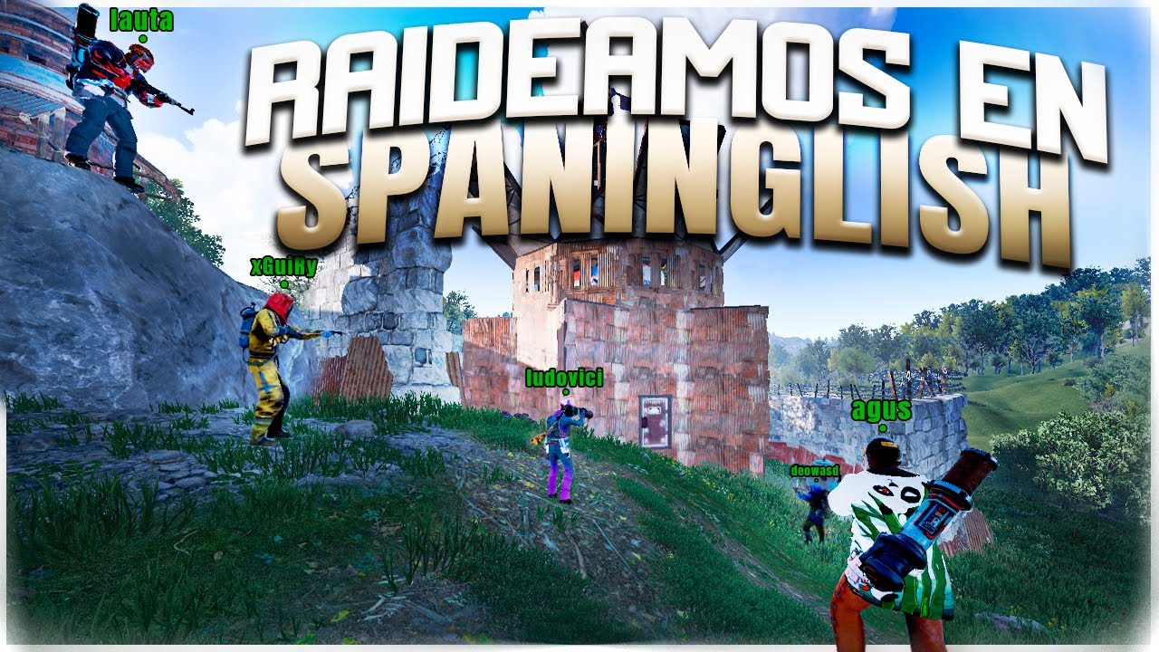 RAIDEAMOS hablando en INGLÉS en un servidor de RUST Vanilla