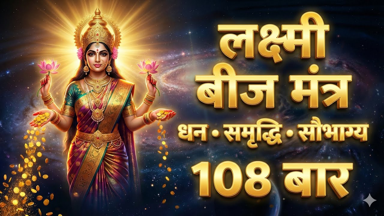 ॐ महालक्ष्म्यै नमः | Mahalaxmi Beej Mantra | 108 Times | Wealth & Prosperity 🙏