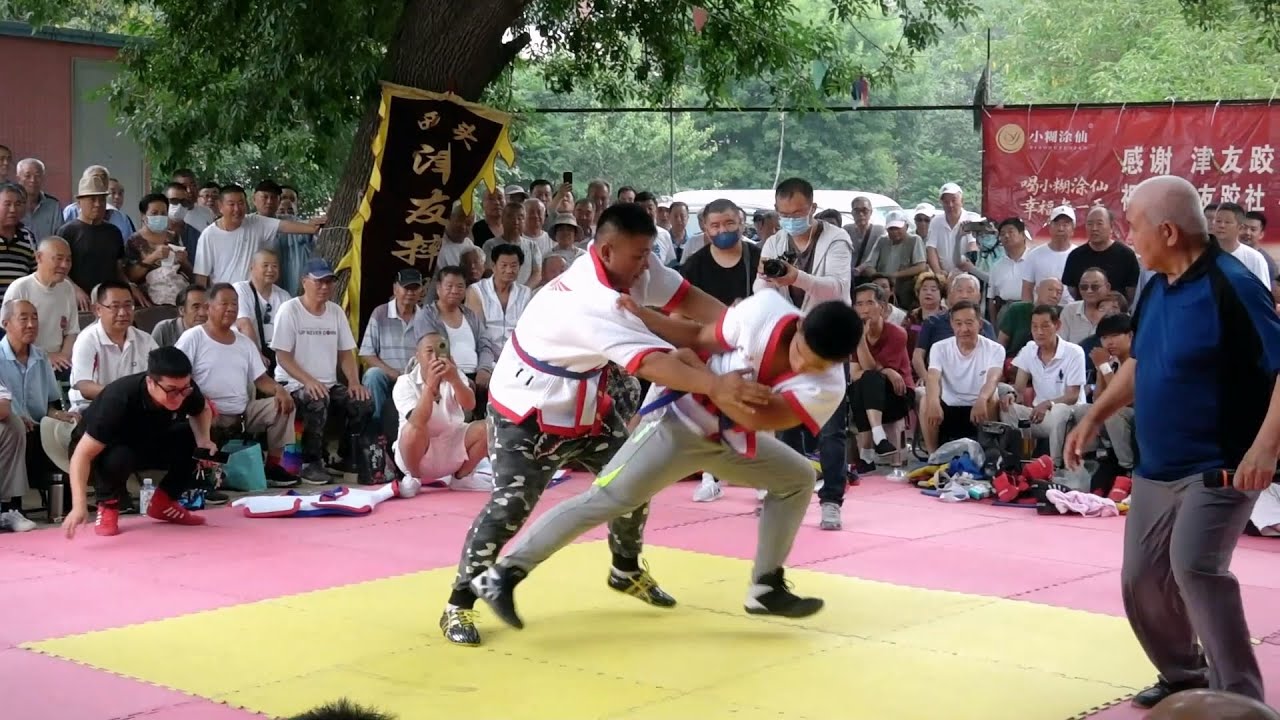 Chinese wrestling天津摔跤，这第一跤就看出来差距了，想翻盘太难了