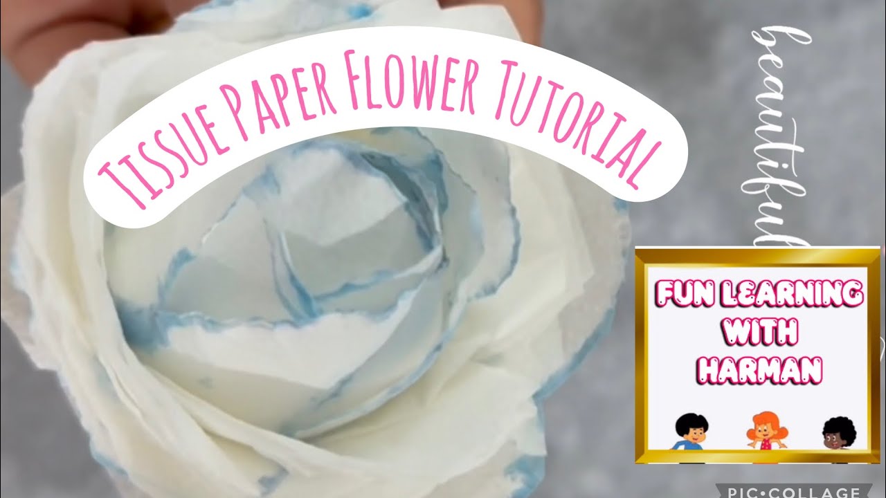 Tissue paper flower Workshop/ Tutorial| white Roses|Carnations| #craft #tissuepaperart #fypシ 