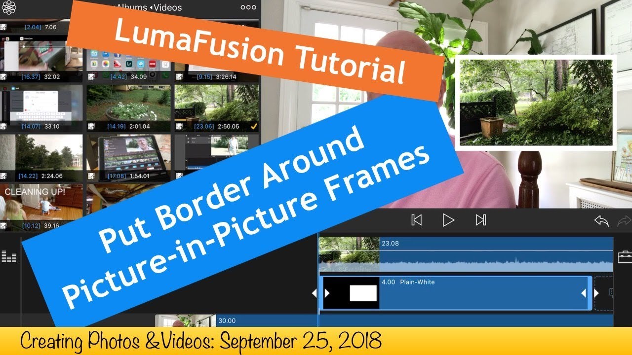 LumaFusion Tutorial: Create Border Preset for Picture-in-Picture
