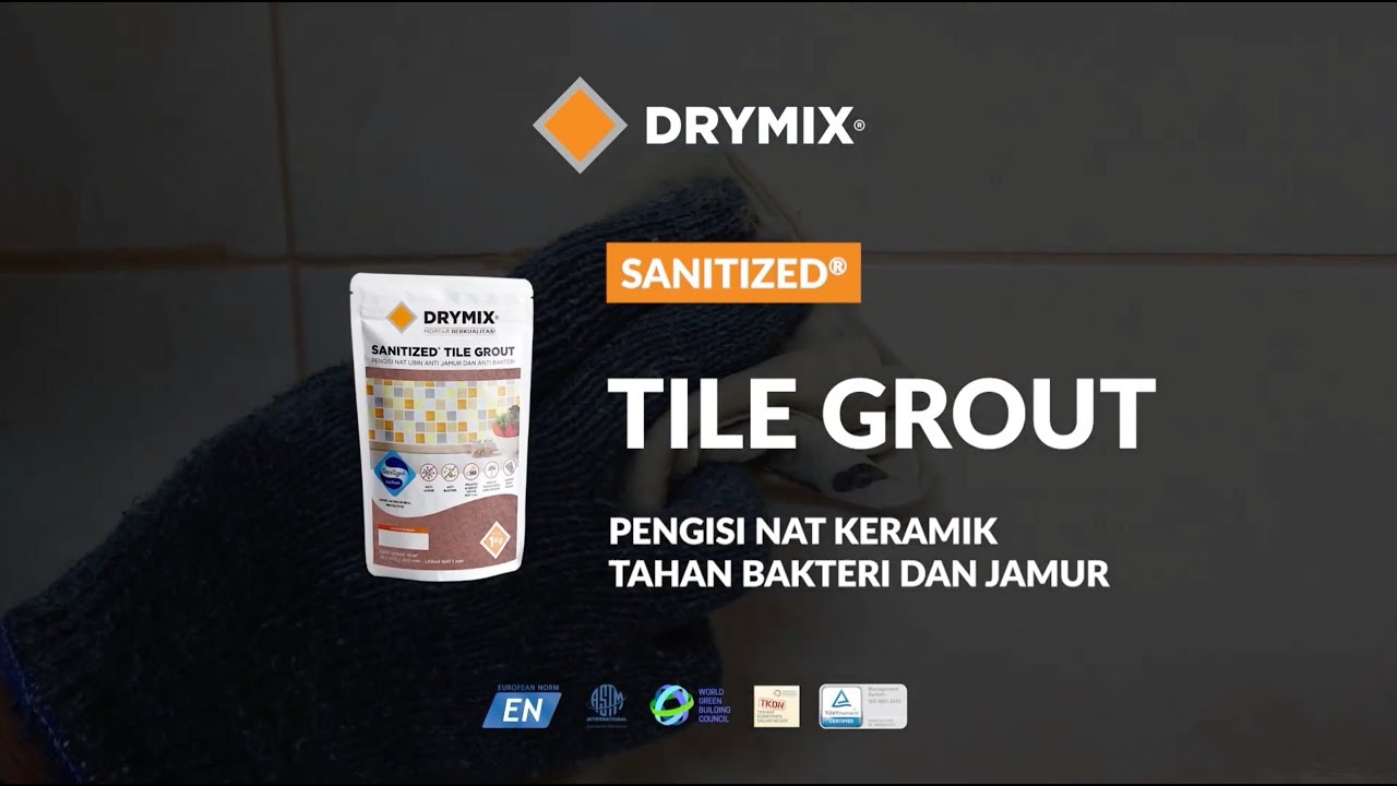 DRYMIX SANITIZED TILE GROUT | Video Application