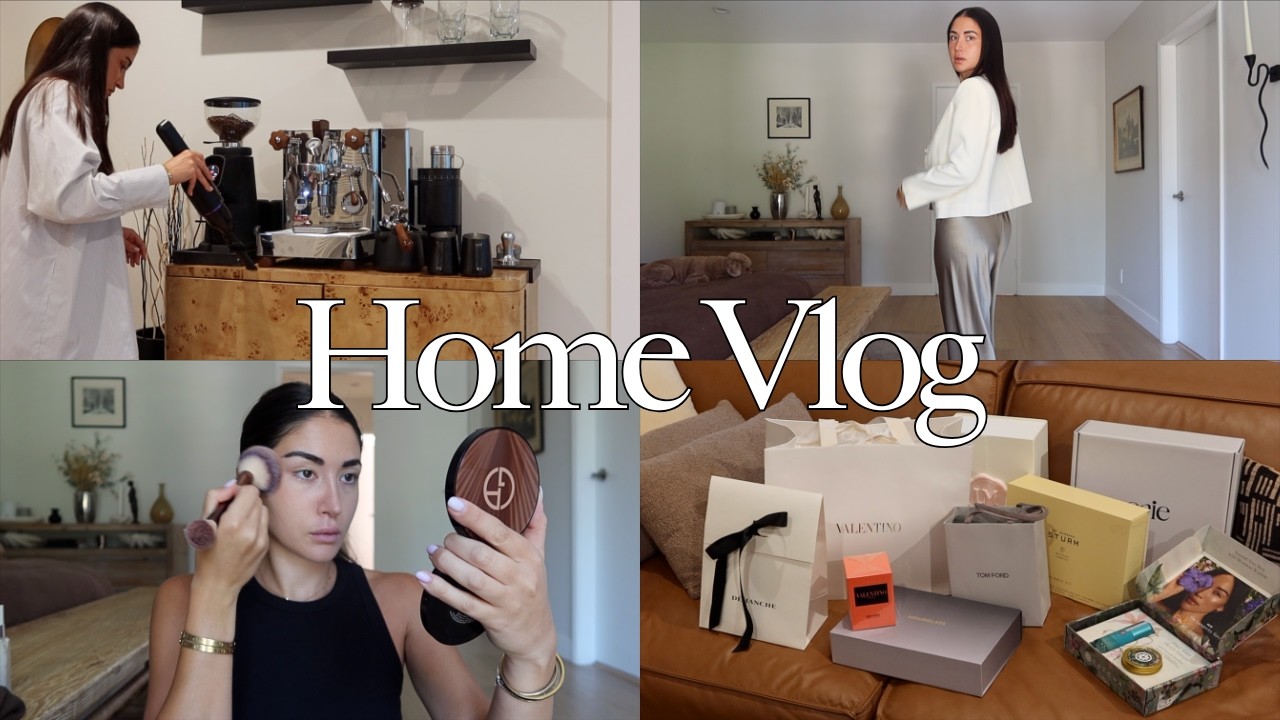 LA home vlog ♡ fall try-on haul, designer unboxing, grwm, antique shopping, home decor & updates!