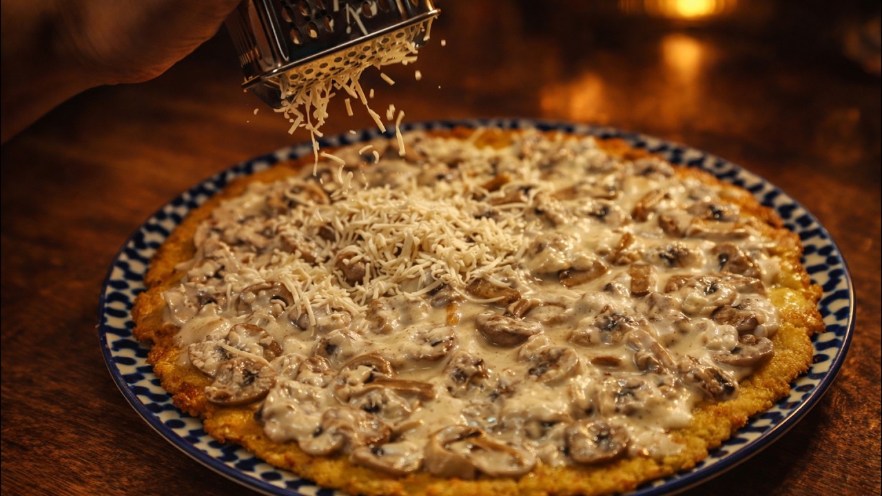 Crispy Potato Pancake with Creamy Mushroom Sauce | Quick and Delicious | Besten Rezepte Essen