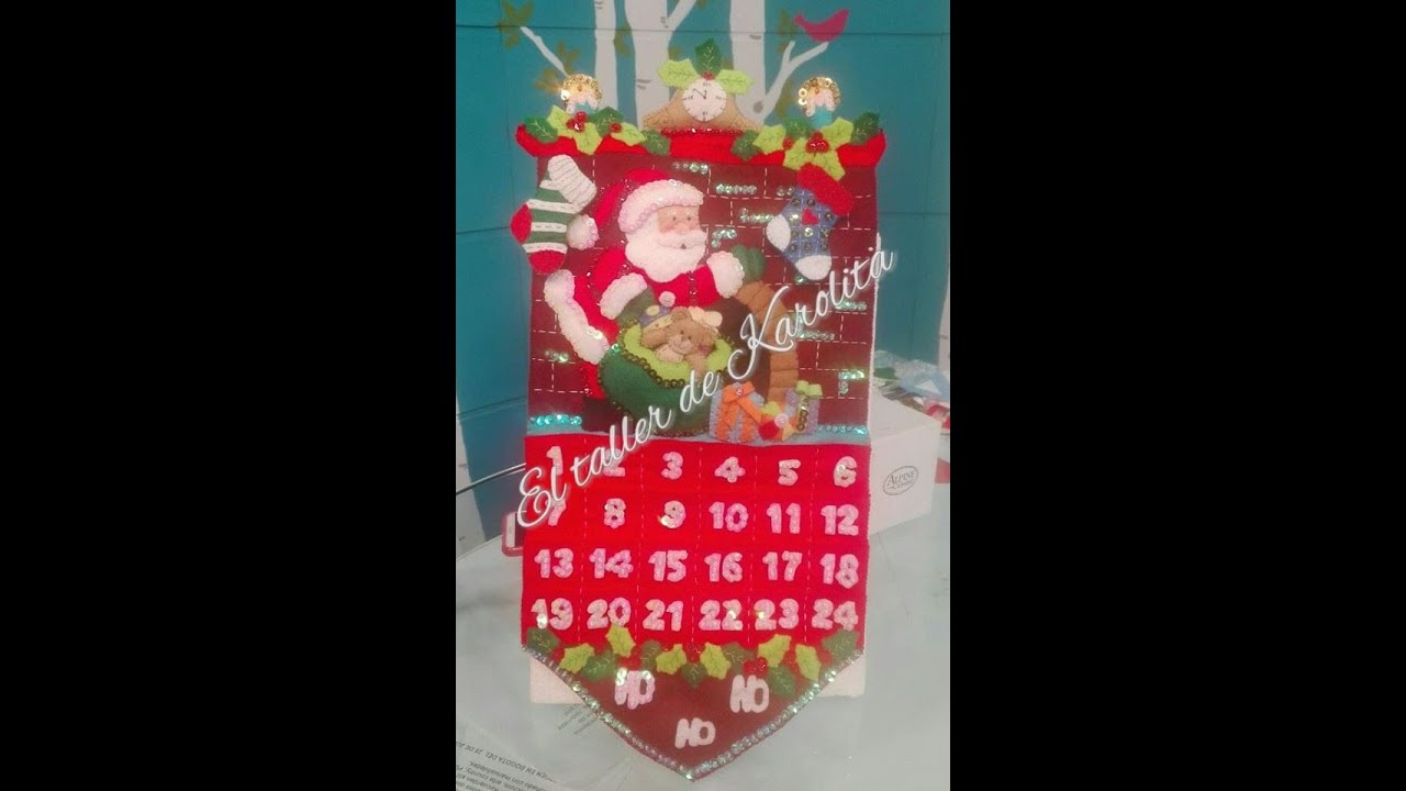 C&oacute;mo sacar moldes para trabajar en pa&ntilde;o lency ( Bucilla)- Calendario de Adviento