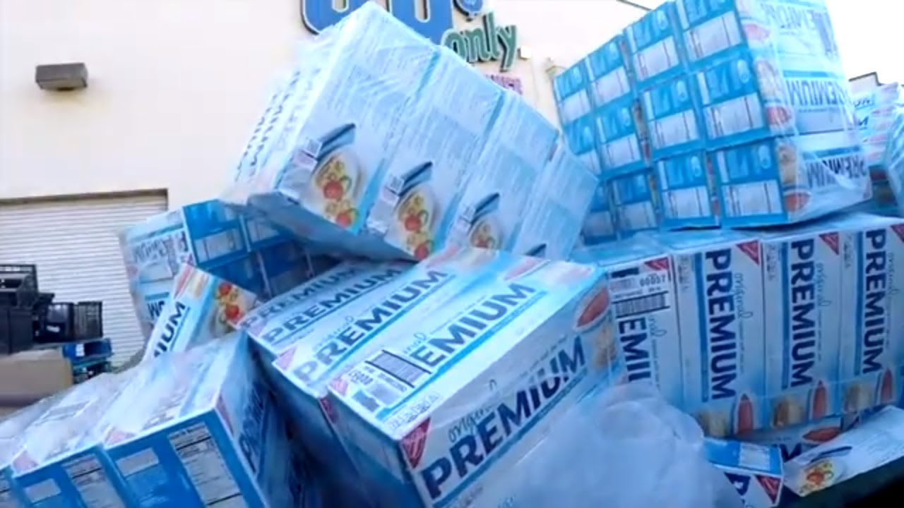 THIS 99 CENT STORE DUMPSTER HAS 90 NEW BOXES