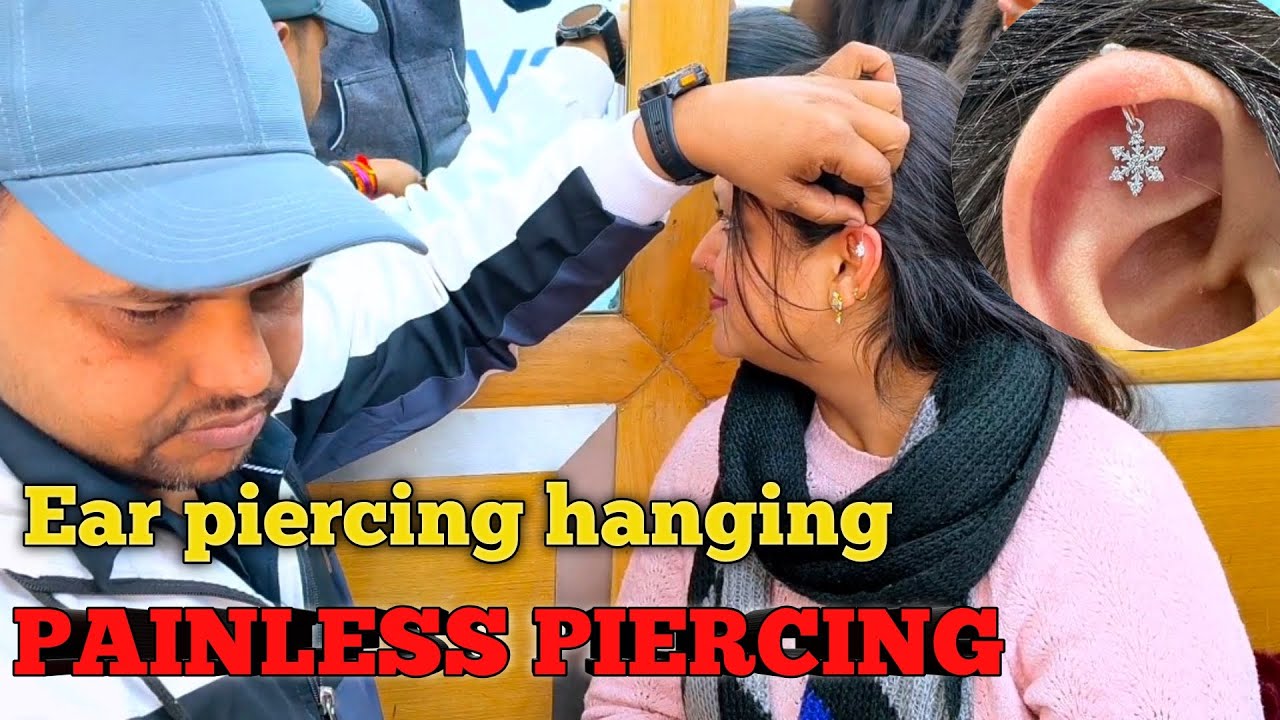 “Hanging Ear Piercing Pen Se Ear Piercing | Safe, Easy & Perfect Les Piercing | video 