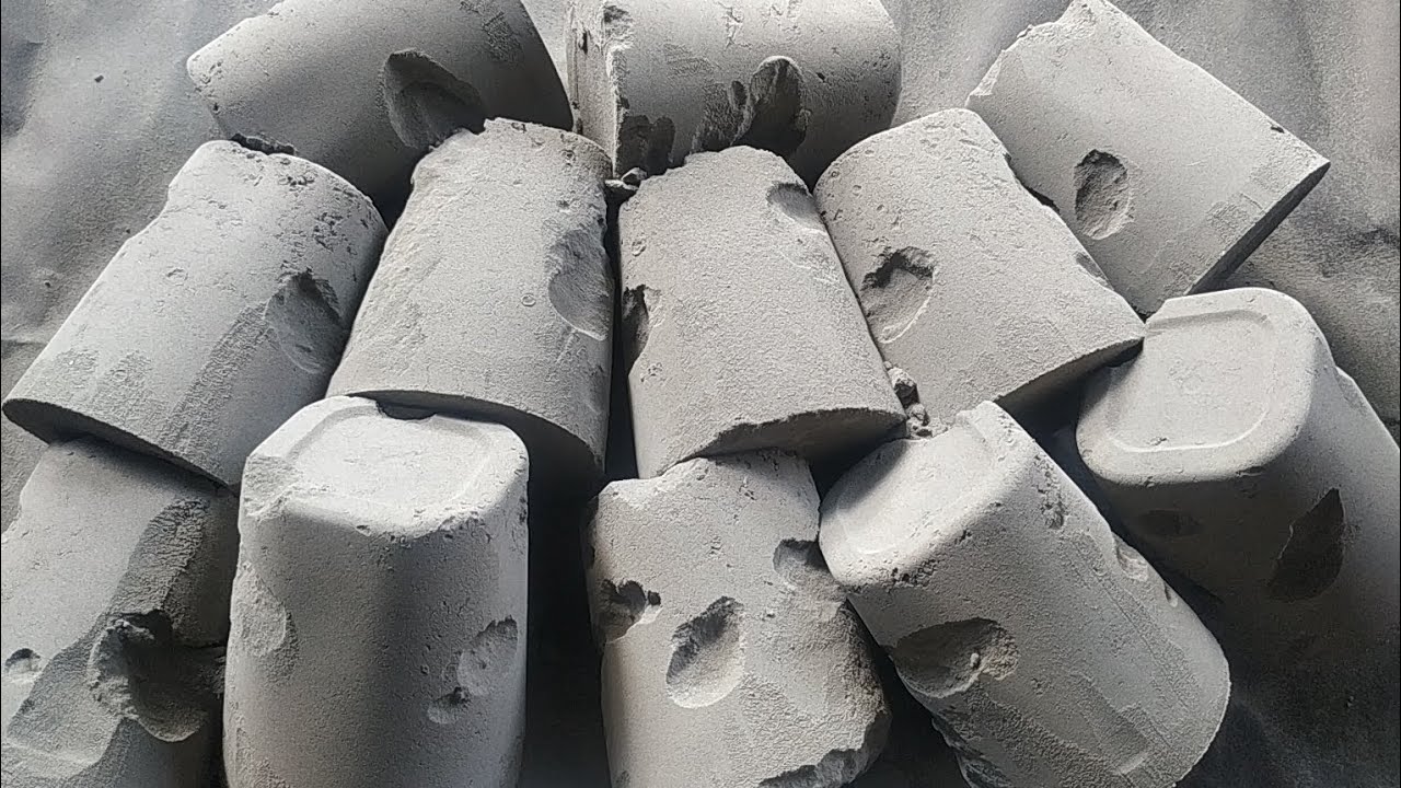 Pure cement glasses soft silky floor crumbling 🤤😍|Satisfying video|Asmr puppys