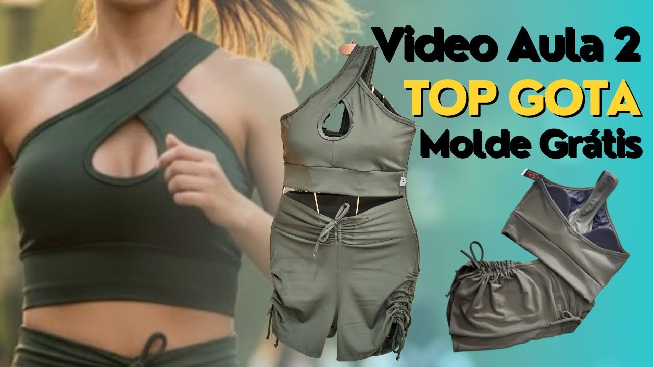 Faça Top Fitness Gota -Molde grátis