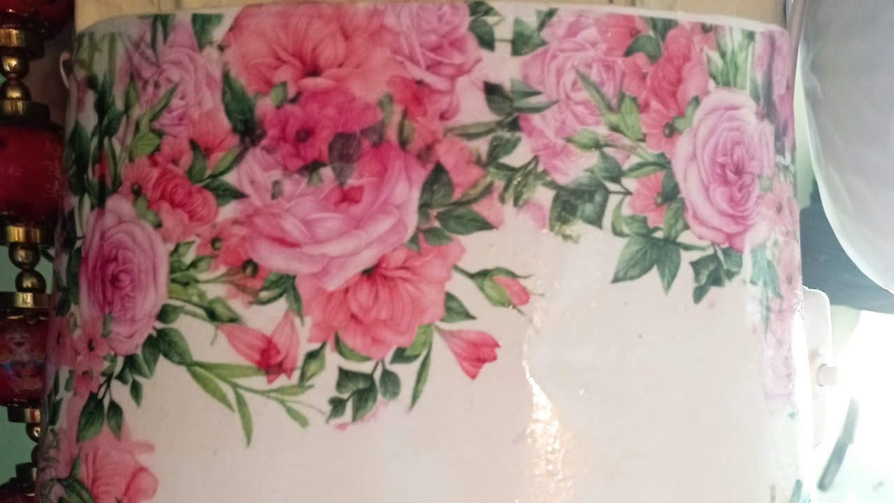 Abażur wielkanocny i różany /DIY