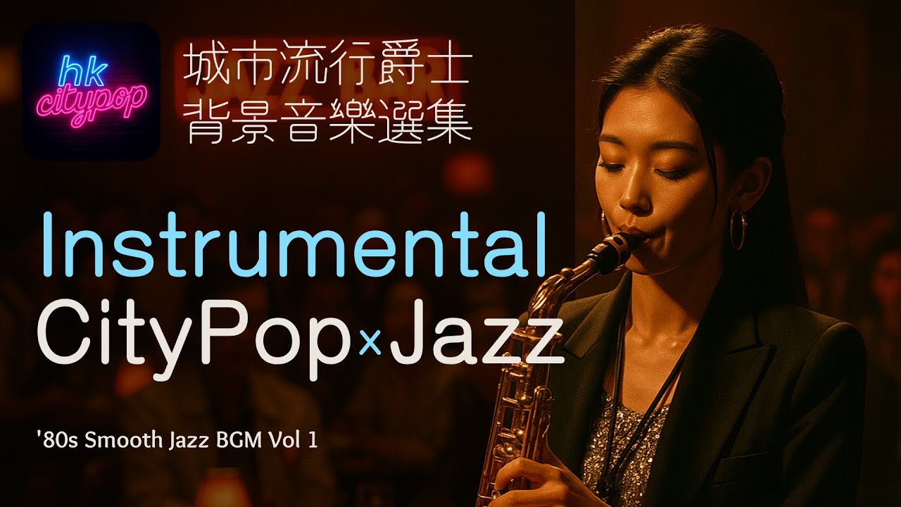 Instrumental City Pop × Jazz Vol. 1｜80s Smooth Jazz BGM for Driving, Working, Studying, Chilling