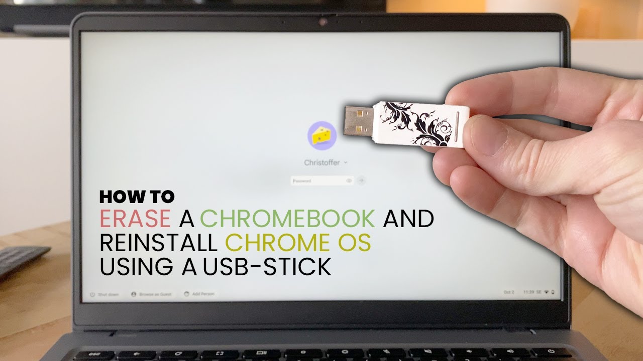 Reinstall Chrome OS on a Chromebook using a USB-stick