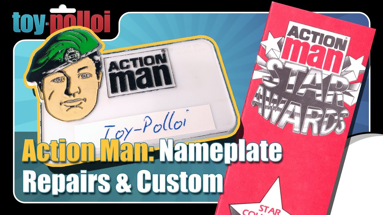 Vintage Action Man Nameplate Repair & Custom - Toy Polloi