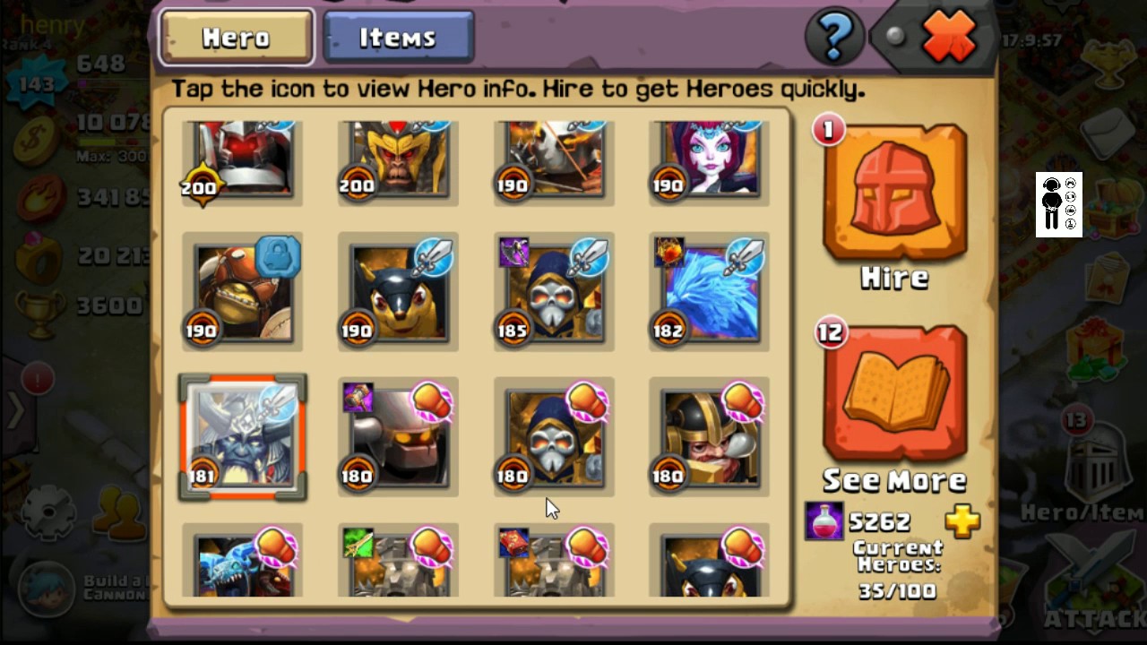 Clash of Lords 2 - Review of Usable Items Explained and Demonstrated