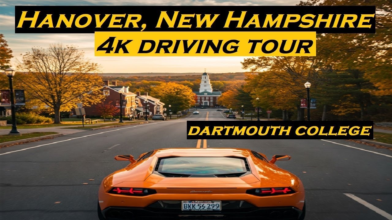 Hanover, New Hampshire | 4k Driving Tour | Dartmouth College