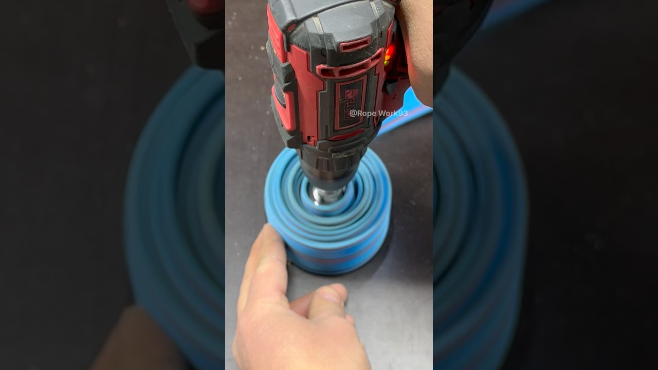 ⚡ The Fastest Way to Wind a Rope (Drill Hack)