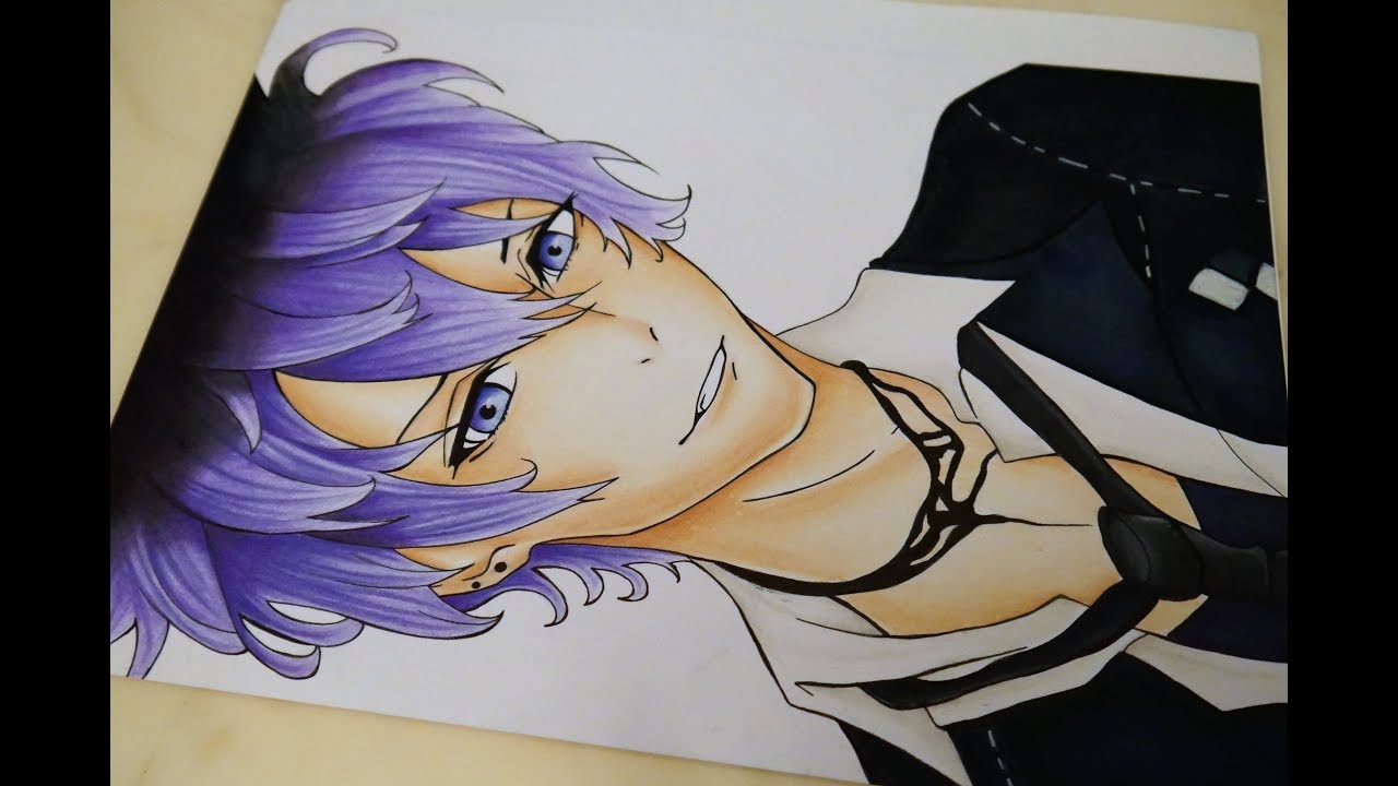 Drawing Ruki Mukami from Diabolik Lovers