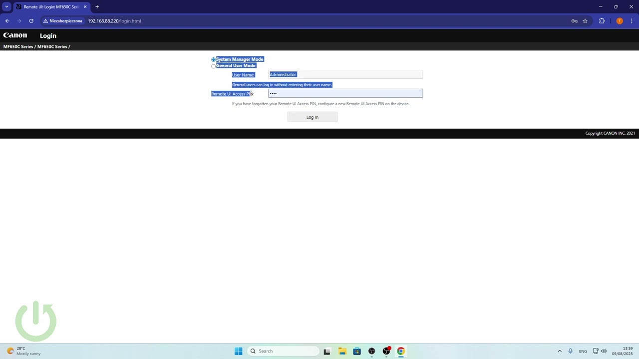 CANON i-SENSYS MF657Cdw &ndash; Manage External Interface Settings