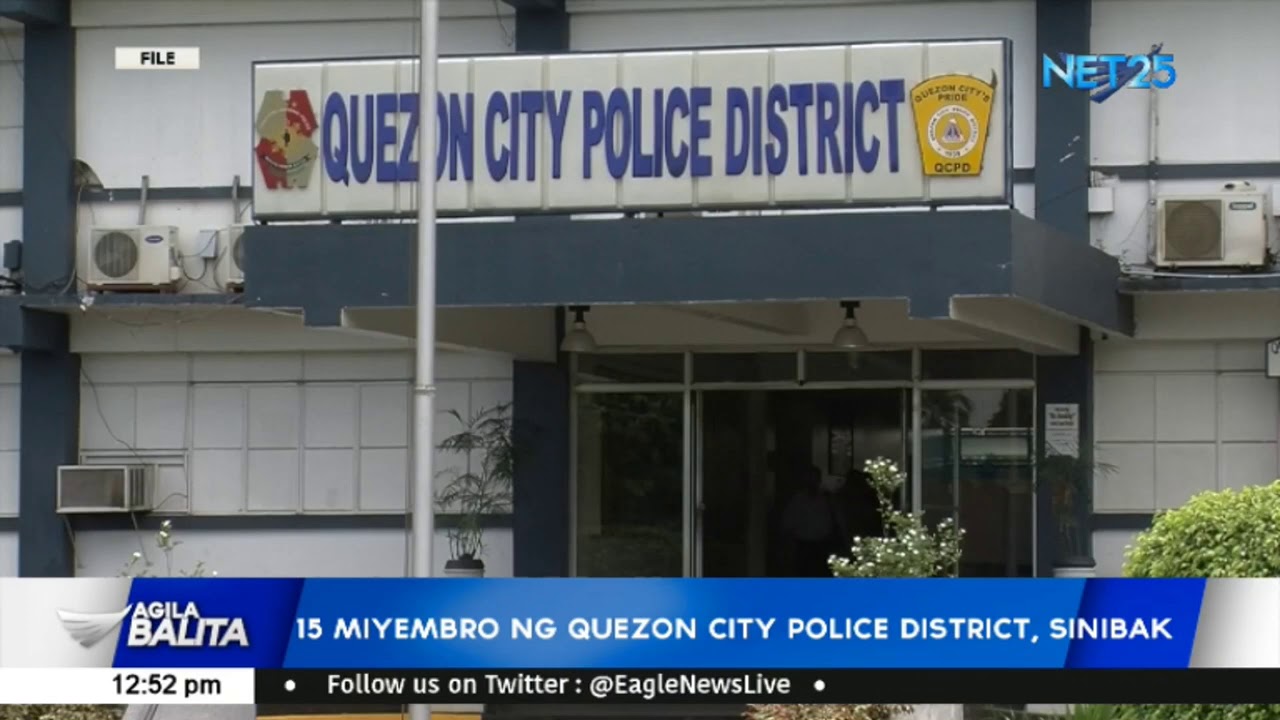 15 miyembro ng Quezon City police district , sinibak