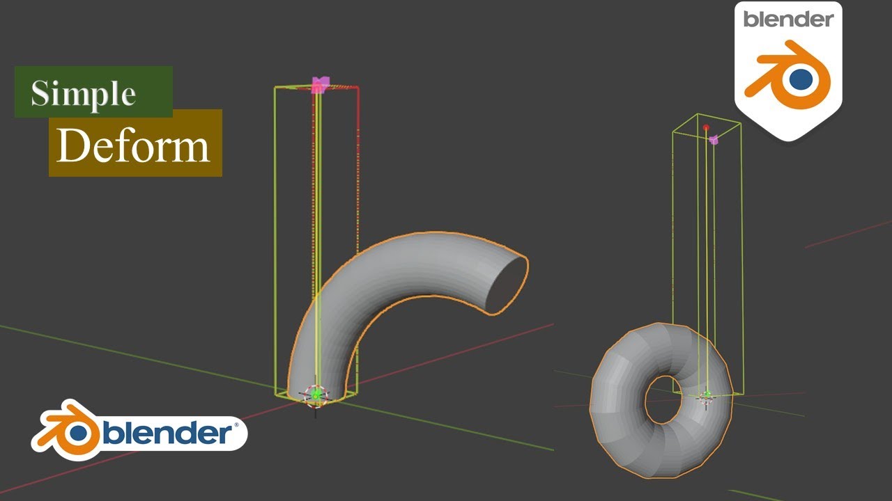 How to Bend Objects Easily with Simple Deform Modifier Blender 4.2 Tutorial Video: 11 | Deform
