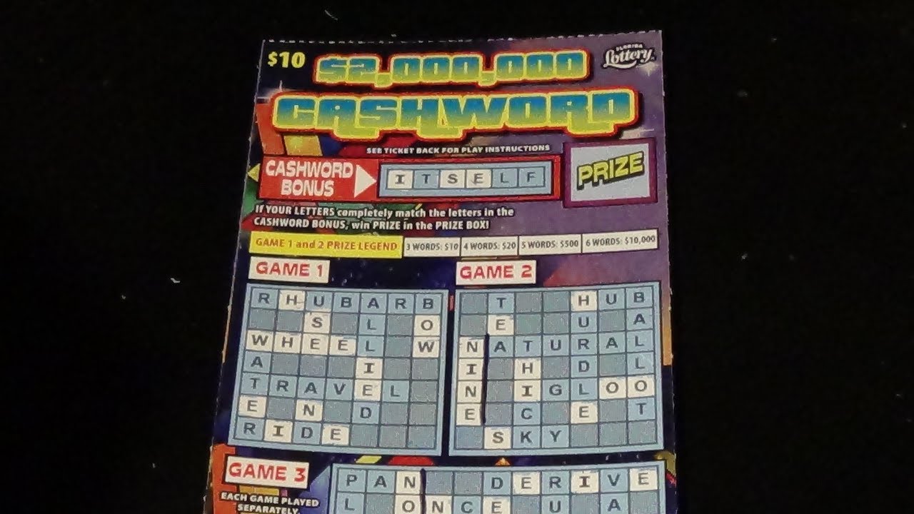 The Early Word 33: **BIG WIN!** $10 $2M CASHWORD FL Lottery Scratch Ticket