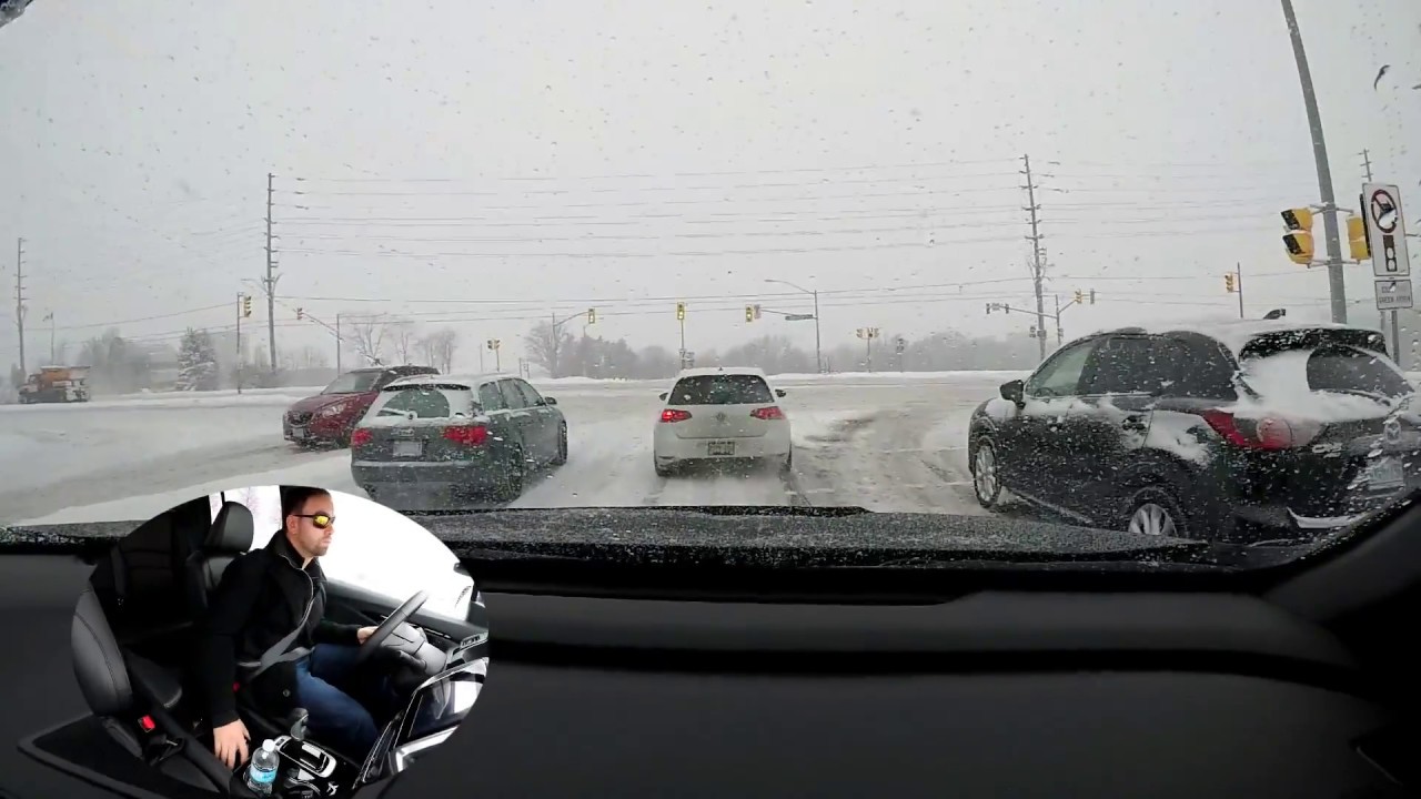Honda Ridgeline test in Snow Storm