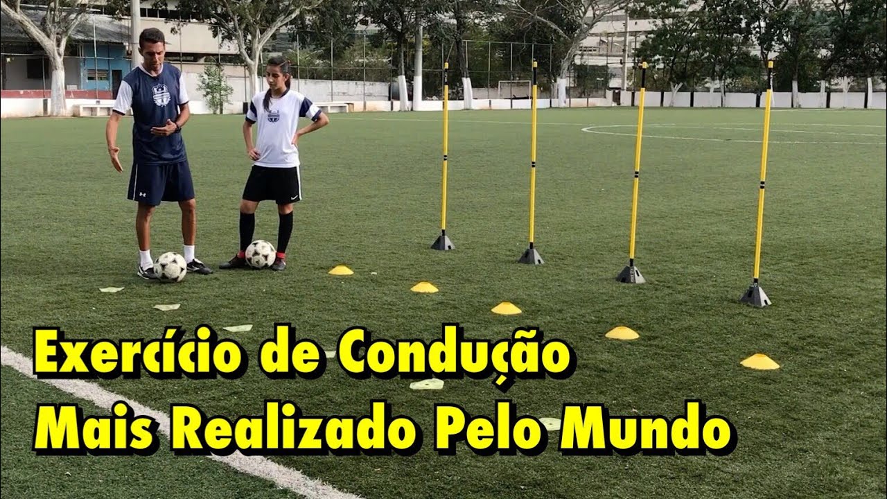Condução de bola - Treino de Futebol
