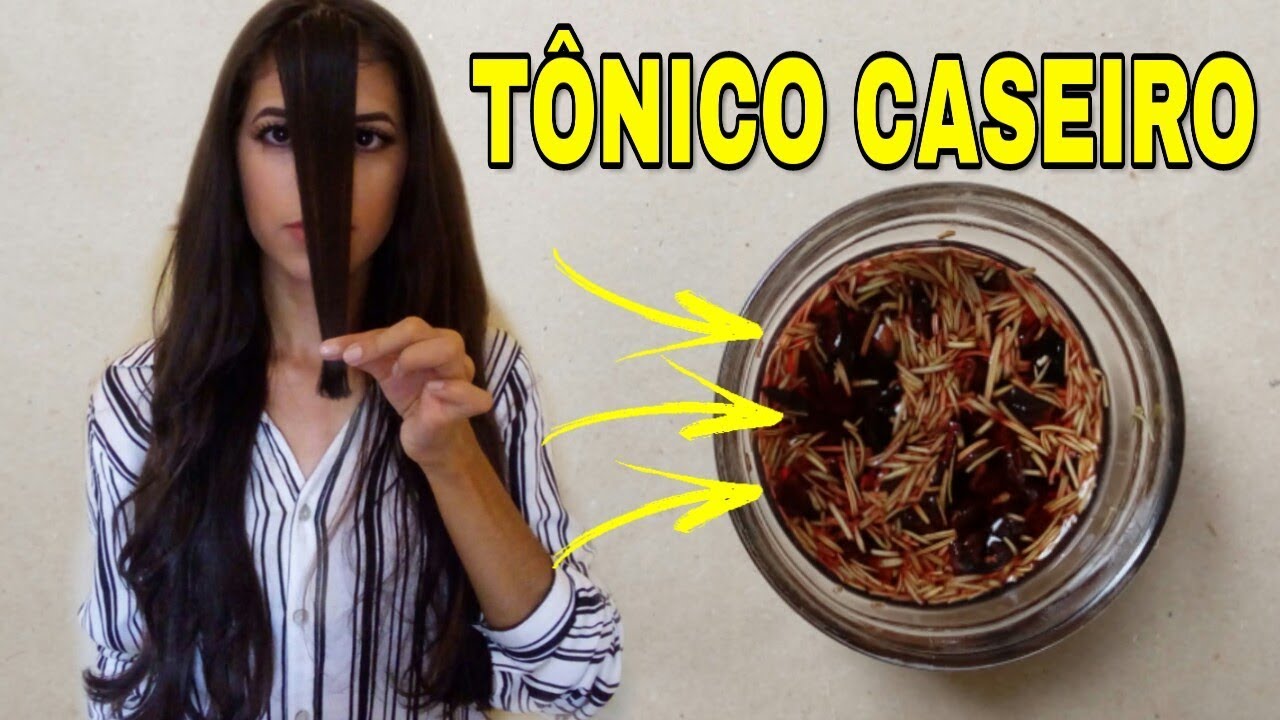 TÔNICO CASEIRO SUPER POTENTE P/ O CRESCIMENTO CAPILAR😱 3X Mais Crescimento!!