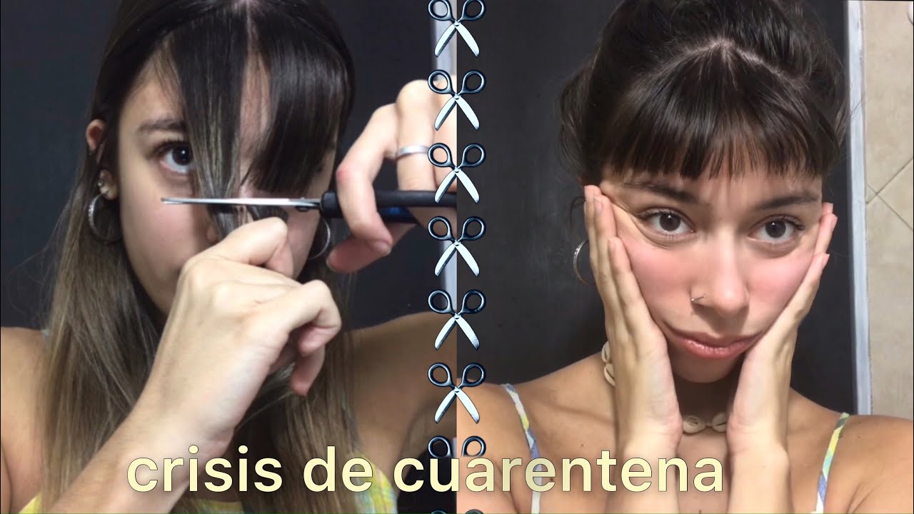 me hago el flequillo SOLA (efectos de la cuarentena)