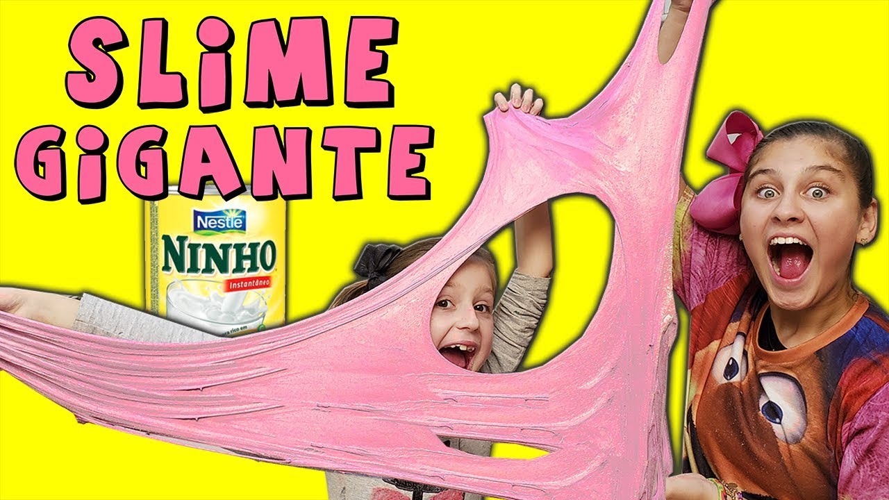 SLIME GIGANTE QUE DÁ PARA COMER - Mileninha