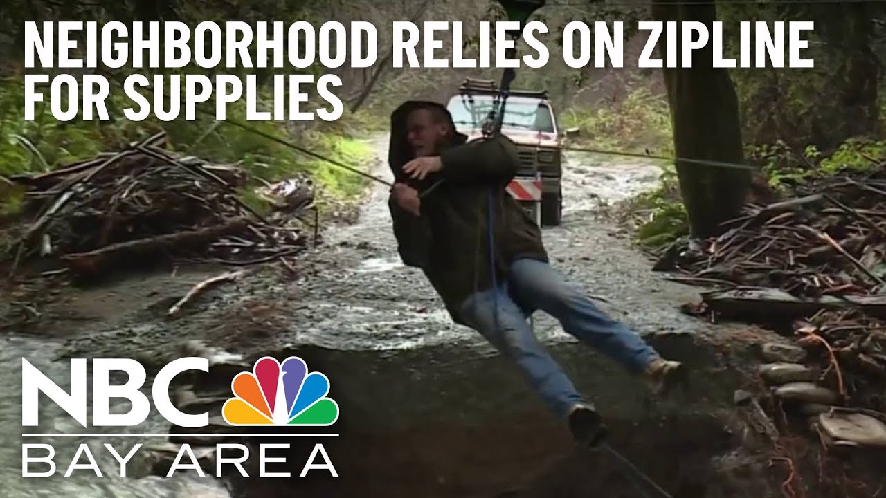 Santa Cruz Mountain Neighborhood Relies on Zipline for Supplies