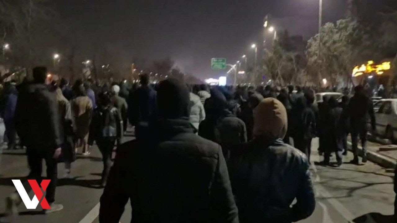 Protesters March On Streets Of Iran's Mashhad | VERTEX