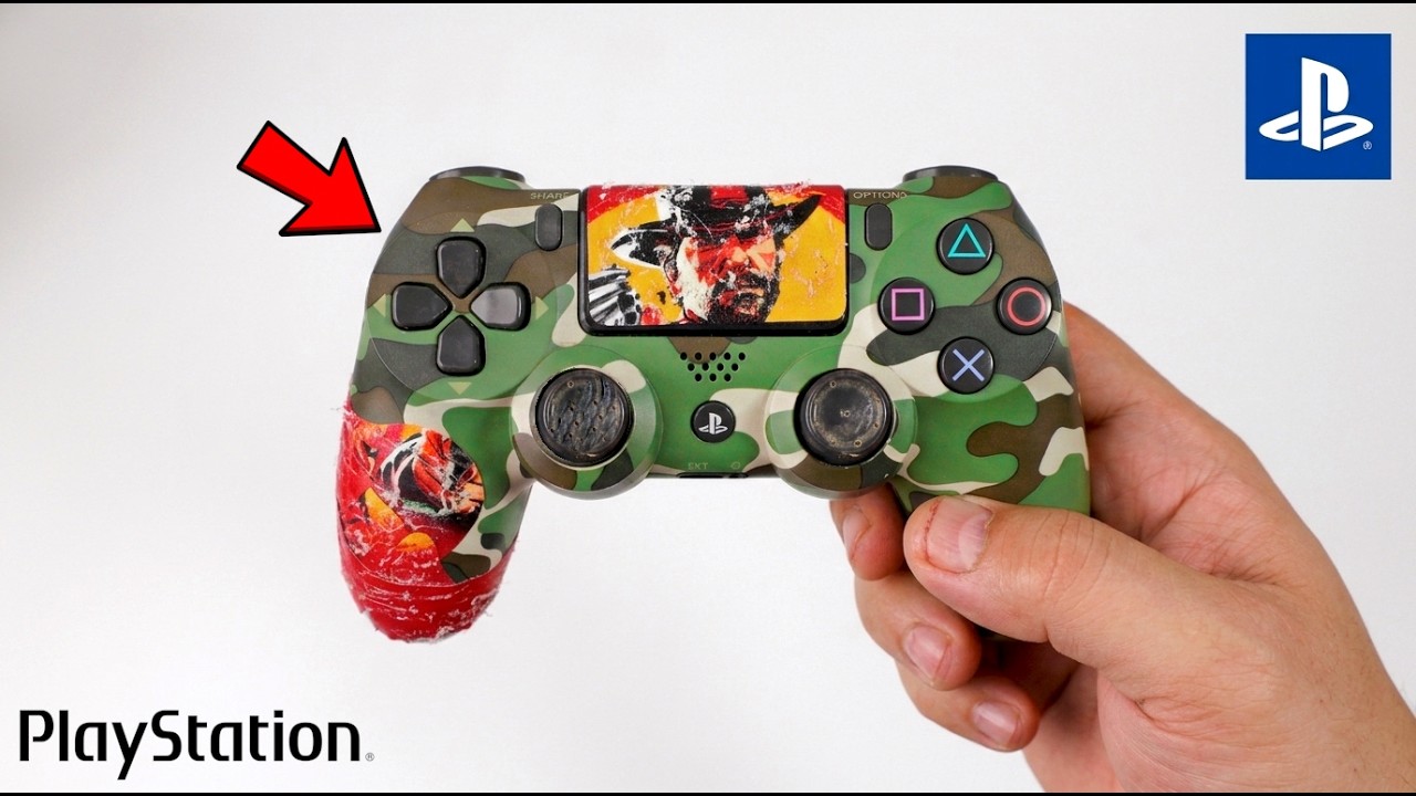 $4 Brok$4 Broken PS4 Controller Restoration - Satisfying Repair & Clean #ASMR
