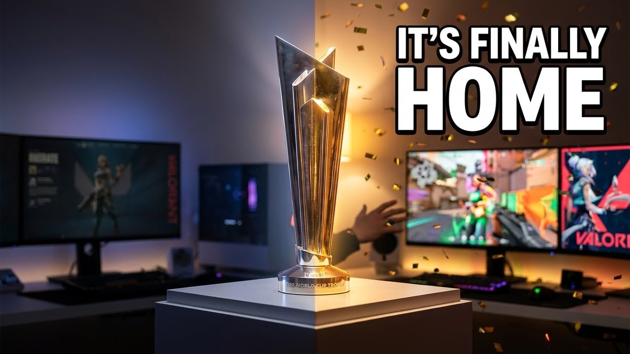 Trophy Is Back Home !! #t20worldcup #valorantlive