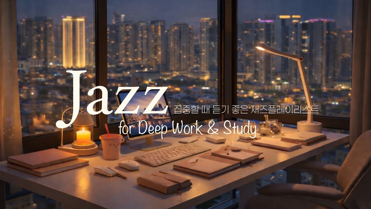 [Playlist] 📚 공부할 때 듣는 차분한 재즈 플리 | 집중력 향상, 독서, 카공 ☕ Study Jazz Music playlist 🎷 