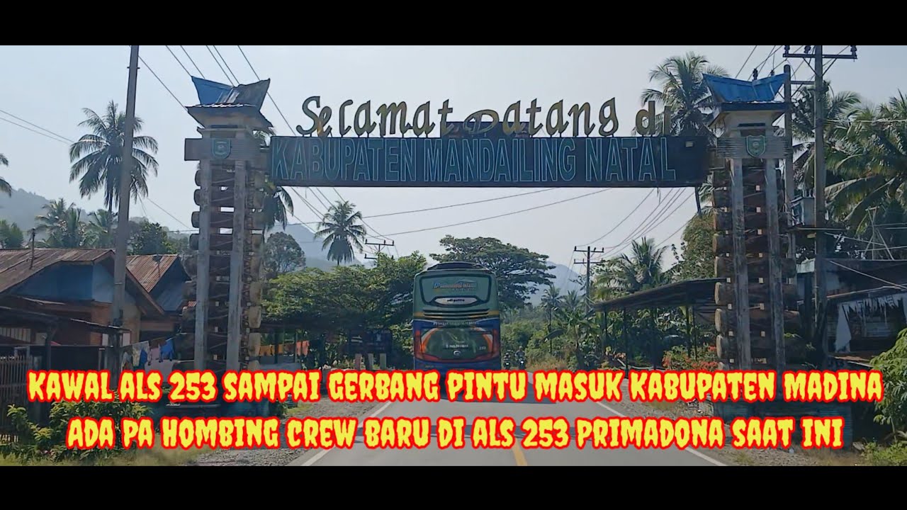 Kawal als 253 sampai batas kab Madina # Ada pa  Sihombing crew baru 253 didalam nya# Penumpang marun