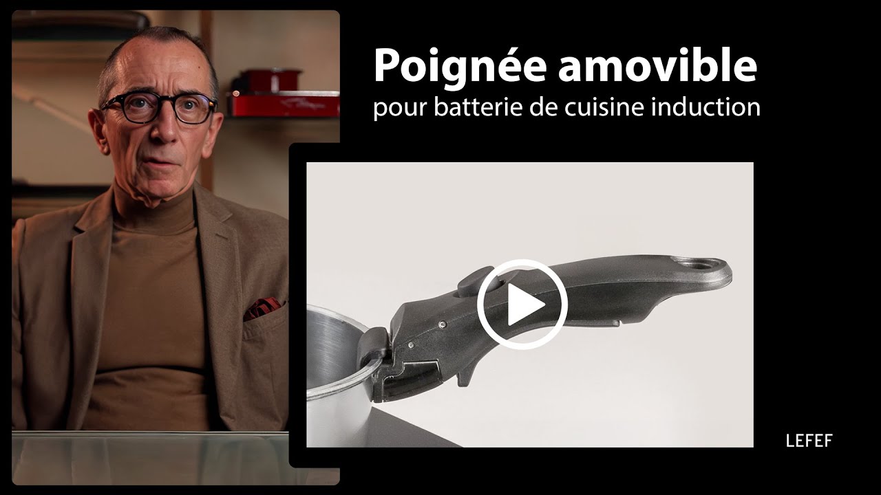 Batterie de cuisine induction, focus sur la poignée amovible