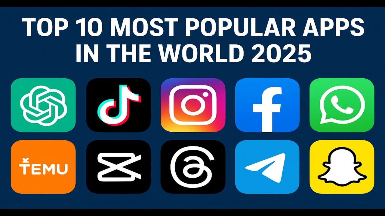 Top 10 Most Popular Apps in the World 2025